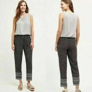 Anthropologie $128 Hei Hei Rhodes Soft Blouson Printed Jumpsuit